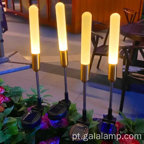 Decorações criativas de jardim criativas de luz de fibra óptica